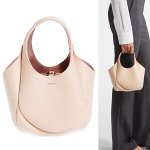 Coperni Mini Swipe Leather Top Handle Bucket Bag Pink NWT COPBA69840